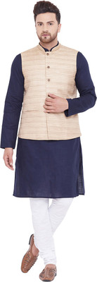 VASTRAMAY Men Kurta Churidar Ethnic Jacket Set