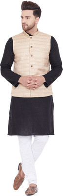 VASTRAMAY Men Kurta Churidar Ethnic Jacket Set