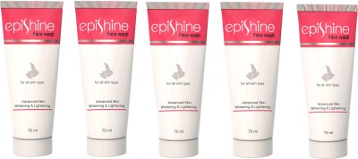 EPISHINE  : Pack of 5 Face Wash(350 ml)