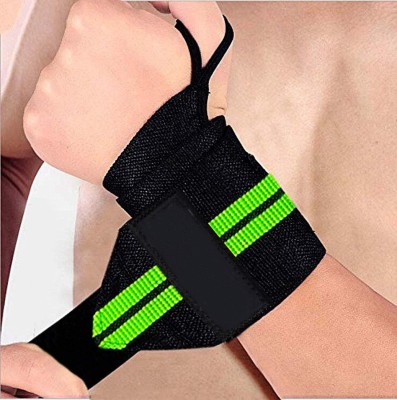 DreamPalace India ULTIMATE WEIGHT LIFTING STRAPS FOR PROFESSIONAL WORKOUT 2 PCS SET Hand Grip/Fitness Grip(Green, Black)