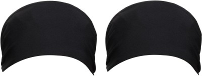 Bismaadh Reversible Non-Slip Moisture & Sweat Wicking Unisex Headband - Ideal for Yoga, Running, Badminton, Exercise, Gyming & All Sports Activity (Black) Head Band(Black)