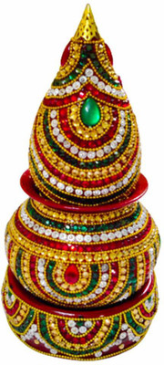 Dms Retail Brass Kalash(Multicolor)