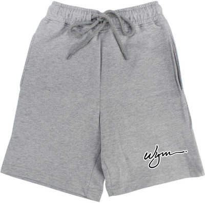 WEAR YOUR MIND Short For Boys Casual Solid Polycotton(Grey, Pack of 1)