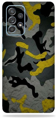 OggyBaba samsung galaxy a72, galaxy a 72 Mobile Skin(Military Yellow Camouflage With Matte Finish)