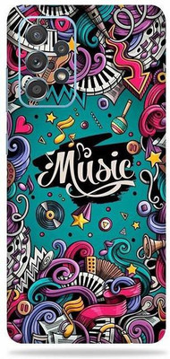OggyBaba samsung galaxy a72, galaxy a 72 Mobile Skin(Miusic With Gloss Finish)