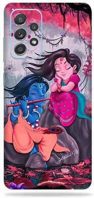 OggyBaba samsung galaxy a72, galaxy a 72 Mobile Skin(Sparkling Radha Krishna)