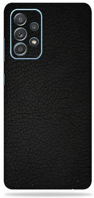 OggyBaba samsung galaxy a52, galaxy a52 Mobile Skin(Coal Black Leather With Matte Finish)