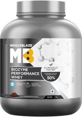 MUSCLEBLAZE Biozyme Performance Whey Protein 4.4 lb. / Whey Protein(2 kg, Rich Chocolate)