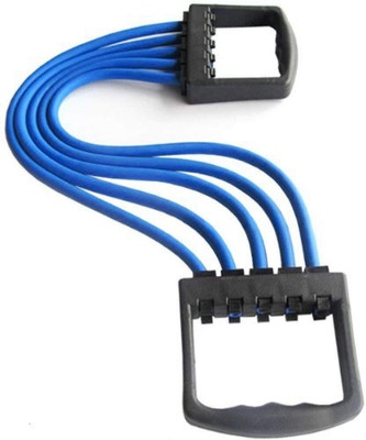 ANADI Adjustable Multi-Function 5 Rubber Tubes Chest Expander/Chest Resistance Tube(Blue)