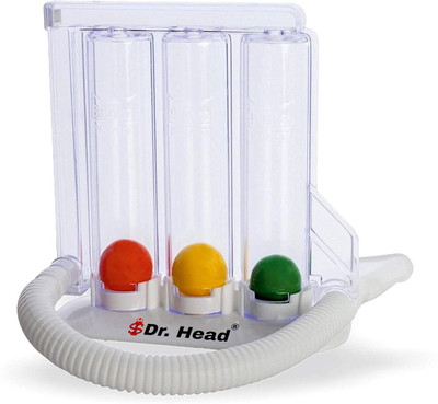 Dr. Head Exerciser for Deep Breathing Exercise | Respirometer| Hygienic Washable & Portable Respiratory Exerciser| Breath Measurement System with Extra Spirometer Pipe| Spirometer Spirometer Respiratory Exerciser(Pack of 1)