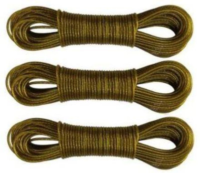 SBTs (Pack of 3 ) 20 Meter Premium Quality PVC Coated Cloth Rope Multicolor(Length: 20 m, Diameter: 2.5 mm)