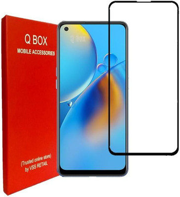 Q Box Edge To Edge Tempered Glass for Oppo F19(Pack of 1)