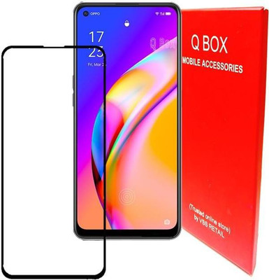 Q Box Edge To Edge Tempered Glass for oppo F19 pro(Pack of 1)