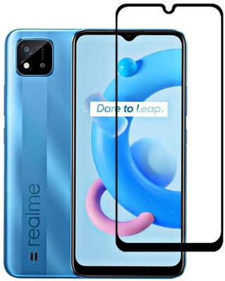 LIKEDESIGN Edge To Edge Tempered Glass for Realme C21(Pack of 1)