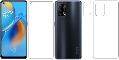 FashionCraft Front and Back Screen Guard for Oppo F19, camera glass, camera glass(Pack of 3)