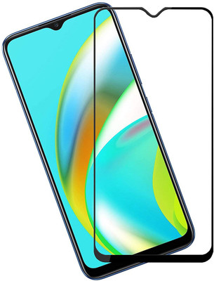 DSCASE Edge To Edge Tempered Glass for Realme C20, Realme C21, Realme C25(Pack of 1)