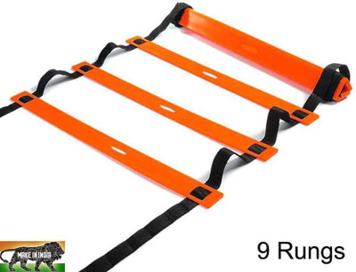 Planet of Toys Sports Football Agility Ladder 4 Meter with 9 rungs Speed Ladder(Orange)
