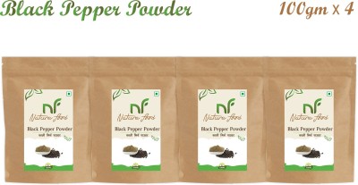 Nature food Good Quality Black Pepper Powder / Kali Mirchi - 400gm (100gmx4)(4 x 0.1 kg)