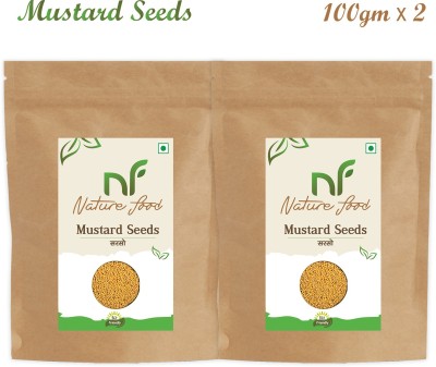 Nature food Good Quality Mustard Seed / Sarso - 200gm (100gmx2)(2 x 0.1 kg)