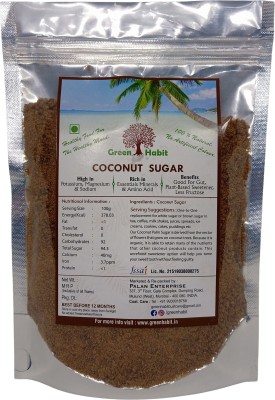 greenhabit Coconut Sugar Natural Sweetener, Sugar Alternative | Vegan |Unrefined | Sugar for Coffee, Tea & Recipes | Non GMO Sugar(500 g)