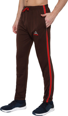 Golazo Solid Men Brown Track Pants