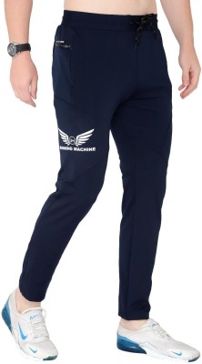 RUNNING MACHINE Solid Men Blue Track Pants