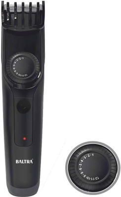 Baltra Fun 2 Hours Quick Charge Beard Trimmer with 4 hours Runtime and 20 length settings Trimmer 45 min  Runtime 12 Length Settings(Black)