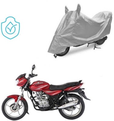 saanvi Two Wheeler Cover for Bajaj(Discover 125 DTS-i, Silver)