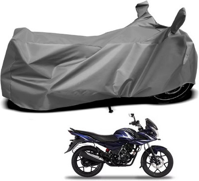 Gavya Waterproof Two Wheeler Cover for Bajaj(Discover 150 f, Grey)