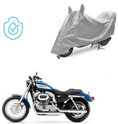 saanvi Two Wheeler Cover for Harley Davidson(XL 883, Silver)