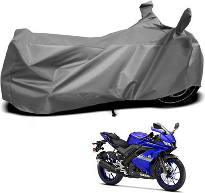 THE REAL ARV Waterproof Two Wheeler Cover for Yamaha(R15 V3, Grey)