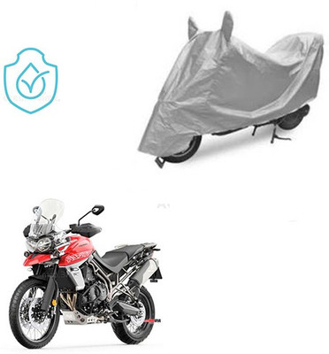 saanvi Two Wheeler Cover for Triumph(Tiger 800 XCA, Silver)
