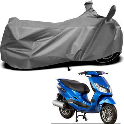THE REAL ARV Waterproof Two Wheeler Cover for Bajaj(Sunny, Grey)