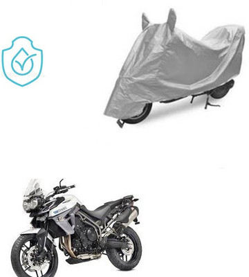 saanvi Two Wheeler Cover for Triumph(Tiger 800 XR, Silver)