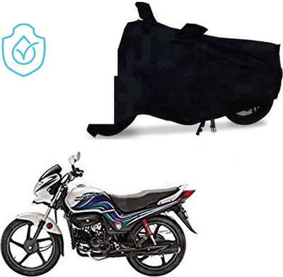 saanvi Two Wheeler Cover for Hero(Passion Pro TR, Black)