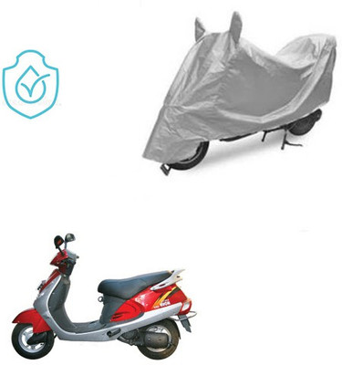 saanvi Two Wheeler Cover for Kinetic(Nova, Silver)