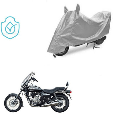 saanvi Two Wheeler Cover for Bajaj(Avenger 220 Cruise, Silver)