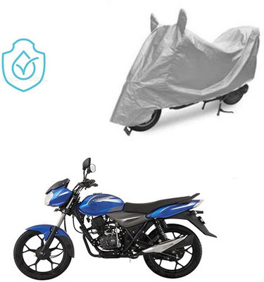 saanvi Two Wheeler Cover for Bajaj(Discover, Silver)
