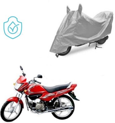 saanvi Two Wheeler Cover for Hero(Splendor NXG, Silver)