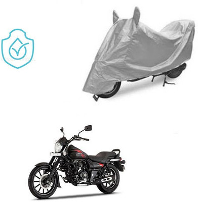 saanvi Two Wheeler Cover for Bajaj(Avenger 220 Street, Silver)
