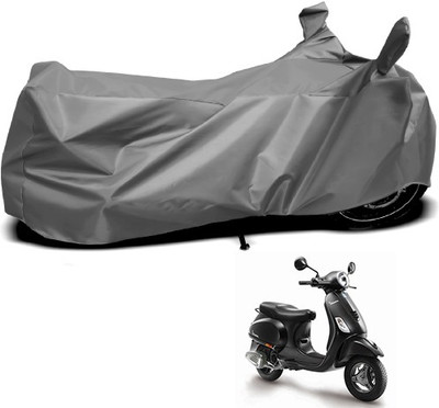 MMSSTAR Waterproof Two Wheeler Cover for Piaggio(Piaggio Vespa, Grey)