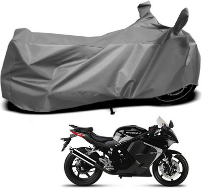 THE REAL ARV Waterproof Two Wheeler Cover for Hyosung(GT250R, Grey)