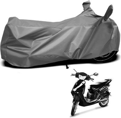 Gavya Waterproof Two Wheeler Cover for Lohia(Oma Star, Grey)