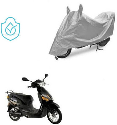 saanvi Two Wheeler Cover for Hero(Electric Zippy, Silver)