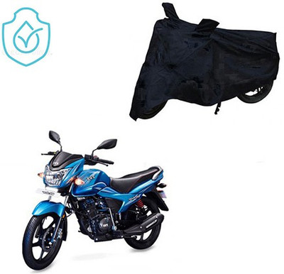 saanvi Two Wheeler Cover for TVS(Victor New, Black)