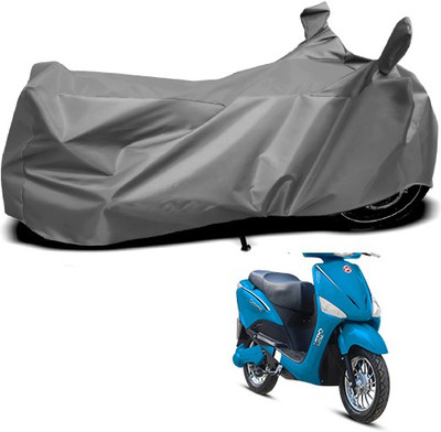 MMSSTAR Waterproof Two Wheeler Cover for Hero(Electric, Grey)