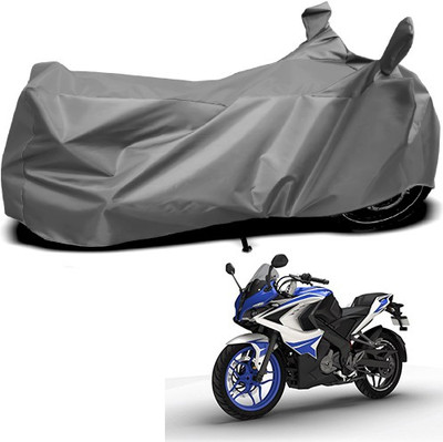 MMSSTAR Waterproof Two Wheeler Cover for Bajaj(Pulsar RS 200, Grey)