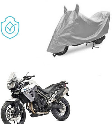 Feel heaven Two Wheeler Cover for Universal For Bike(Silver)