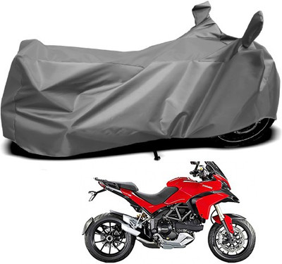 Gavya Waterproof Two Wheeler Cover for Ducati(Multistrada, Grey)