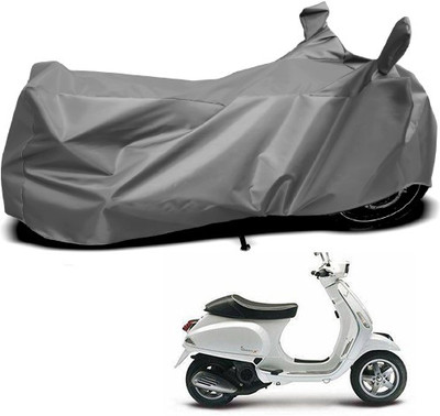 APNEK Waterproof Two Wheeler Cover for Piaggio(Vespa, Grey)